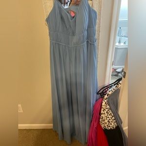 Azazie Yanelie Steel Blue-A22